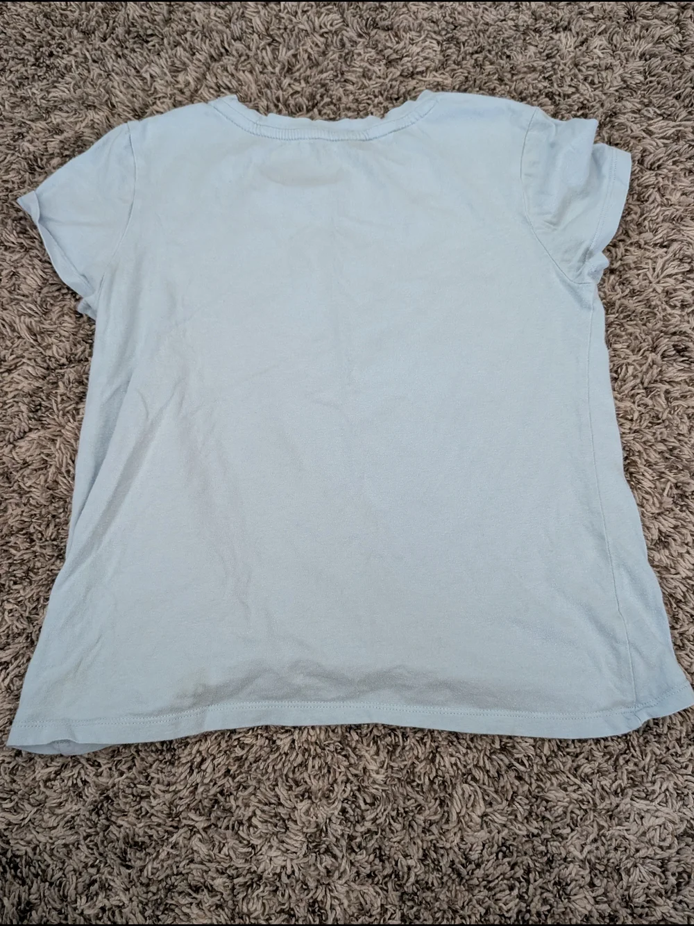 GAP Floral Logo Tie-Front Tee - Light Blue